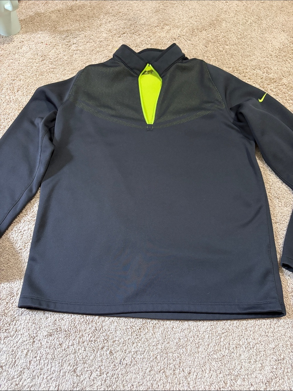 Nike Golf Black Quarter Zip Pullover Medium